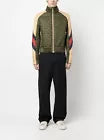 RARE Gucci Quilted Zipped Jacket Men Olive Green Auth NWT Size XL/EU 54