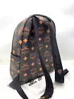 MCM Stark Maxi Visetos Coated Canvas Medium Backpack In Black