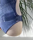 Christian Dior Denim Backless Swimsuit