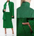 Balenciaga a Shape Pattern Houndstooth A-Line Jacket New M