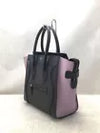 CELINE Handbag Luggage Micro Shopper Leather BLK PNK Used