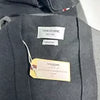 THOM BROWNE Men Milano Stitch V-Neck Cardigan Tonal Gray Sweater Size 3