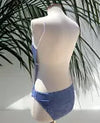 Christian Dior Denim Backless Swimsuit