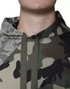 DOLCE & GABBANA Multicolor Camouflage Hooded Sweatshirt Men IT54/US44/XL