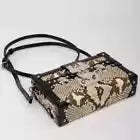 LOUIS VUITTON PETITE MALLE HANDBAG PYTHON SILVER HARDWARE