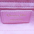 Dior Lady D-Joy Micro Shoulder Handbag Candy Pink Cannage Lambskin Leather