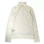 Dior Oblique Cream Sheer Roll Neck Sweater