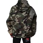 DOLCE & GABBANA Multicolor Camouflage Hooded Sweatshirt Men IT54/US44/XL