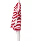 Chanel Logo White Red Stripe Dress