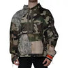 DOLCE & GABBANA Multicolor Camouflage Hooded Sweatshirt Men IT54/US44/XL