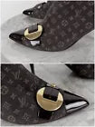 Louis Vuitton Monogram Brown Canvas and Patent Leather Booties Size 40 USED