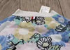 THOM BROWNE Stripe Trim Floral Cashmere Cardigan Sweater 4 US XL