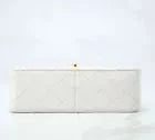 Chanel Mini Matelasse 17 Single Flap Lambskin White Chain Shoulder Bag