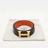 Hermes Black Leather Reversible H Buckle Belt 75CM