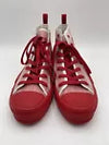 Dior B23 High Top Canvas Oblique Red Size 45