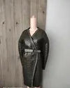 Balenciaga Oversized Cacoon Leather Coat Size 40