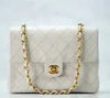 Chanel Mini Matelasse 17 Single Flap Lambskin White Chain Shoulder Bag