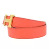 HERMES H Logo Constance Reversible Buckle Belt #75 Leather