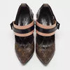 Louis Vuitton Brown Monogram Canvas and Leather Pointed Toe Pumps Size 38