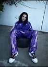 KORN X ADIDAS PURPLE SEQUIN TRACK SUIT Size XL NEW