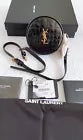 SAINT LAURENT YSL Crocodile Embossed Leather Vinyl Baby belt bag