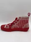 Dior B23 High Top Canvas Oblique Red Size 45