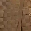 Balmain Brown Woven Patterned Jersey Pocket Detail Midi Skirt S