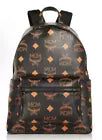 MCM Stark Maxi Visetos Coated Canvas Medium Backpack In Black