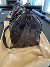 NEW Louis Vuitton Virgil Abloh Keepall Bandouliere 50 Chess Brown/Clear