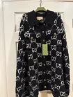 Gucci Fine Cotton Cape with GG Pattern