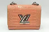 Louis Vuitton Pink Crocodile Twist Shoulder Bag Eb0724ixxzdu