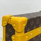 Louis Vuitton Petite Malle Monogram Trunk Leather Shoulder Bag Rare Color