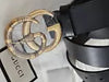 GUCCI Snake Belt Black Leather