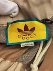 GUCCI x adidas trefoil jacquard pants bottom M Brown Used