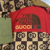 Large Gucci X The North Face GG Monogram puffer down coat checkered jacket New