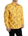 Dolce & Gabbana Elegant Yellow Padded Blouson Men's Jacket Authentic