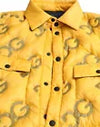 Dolce & Gabbana Elegant Yellow Padded Blouson Men's Jacket Authentic