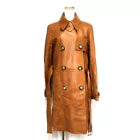 Authentic Celine Vintage Lambskin Leather Coat  Size 38