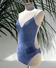 Christian Dior Denim Backless Swimsuit