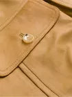 Gucci Goat Leather Jacket Men Size 50 Large Camel Tan