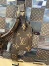 NEW Louis Vuitton Virgil Abloh Keepall Bandouliere 50 Chess Brown/Clear