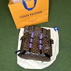 LOUIS VUITTON Christopher PM Monogram Brown & VIOLET RARE Backpack NEW