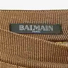 Balmain Brown Woven Patterned Jersey Pocket Detail Midi Skirt S