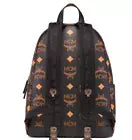 MCM Stark Maxi Visetos Coated Canvas Medium Backpack In Black