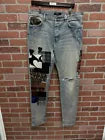 Amiri Patch Jeans Denim Black Patch 100% Authentic Size 36