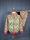 Gucci 100 GG Music Men's Beige 2 Piece Tracksuit Size L