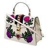 Gucci Medium Sylvie Embroidered Top Handle Bag