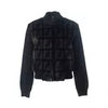 Fendi ZUCCA Jacket 38 Ladies' Black Mink