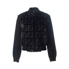 Fendi ZUCCA Jacket 38 Ladies' Black Mink