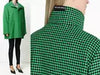 Balenciaga a Shape Pattern Houndstooth A-Line Jacket New M